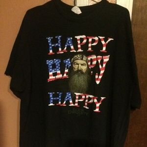 Men’s Tshirt 2XL Duck Dynasty Phil U.S.A. Flag